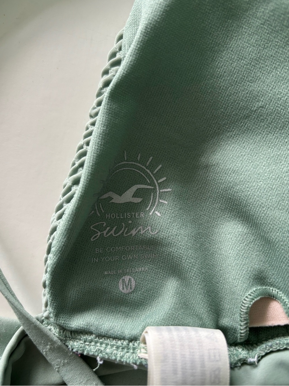 Hollister Sage Smocked Triangle Wrap Bikini - Picture 3 of 3